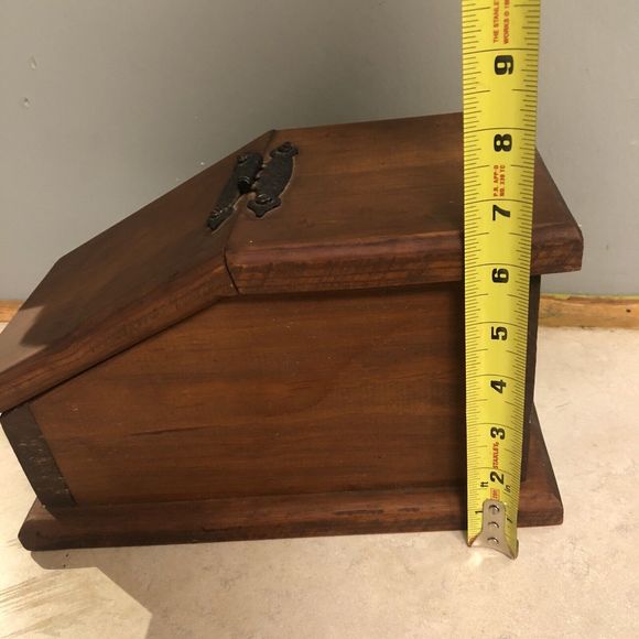 Antique /Vintage Wooden Recipe Box Card  COUNTRYSIDE Pioneer, organizer … - Picture 7 of 16